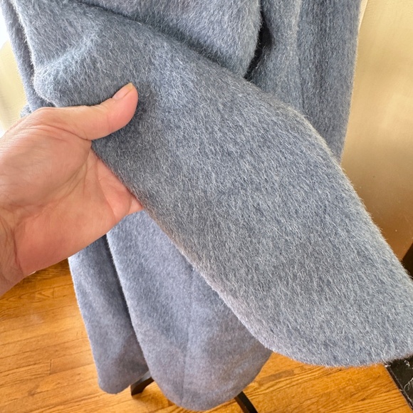 Vintage 80s coat, blueish lavender grey, Sears mohair, wool blend, 12/14 (L/XL) - Picture 8 of 15